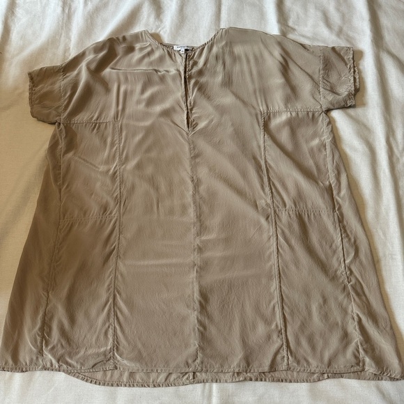 Emerson Fry XS 100% Silk Oversized Tunic or Mini Dress w/ Pockets - Picture 3 of 7